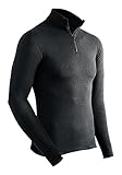 ColdPruf Men's Extreme Performance Dual Layer Long Sleeve Mock Zip Top