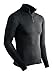 ColdPruf Men's Extreme Performance Base Layer 1/4 Zip Mock Neck Top, Black, Medium