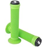 Odi Longneck Grips for SCOOTERS and Bikes GREEN Plus Free Oval Griptape