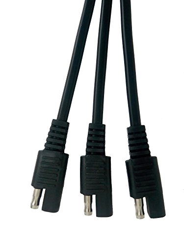 Sunway Solar SAE Adapters Connector,Solar Panel Combiner 3 to 1 Extension Wire For Expanding Solar Panel Battery Chargers To One 12 Volt Battery