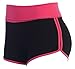 Athletic Curves Trimming Hot Yoga Shorts: Booty Shorts Sexy BLK/Pink S