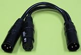 10 Qty. XLR Splitter Y-Adapter Mic Microphone DMX Female to 2 Male