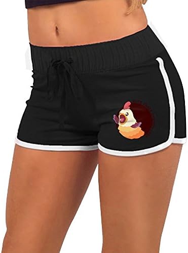 Running Shorts Cute Crazy Chicken LadySummer Pants Girl Gym Women Shorts Tempo