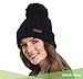Brook + Bay Pom Pom Beanie Winter Hat for Women - Faux Fur Pompom Warm, Thick & Chunky Soft Cable Knit Hats - Cute & Trendy Cold Weather Knitted Caps - Stylish & Trendy Snow & Ski Beanies for Ladies
