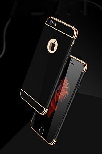 iPhone 6 6S 7 7 Plus Case Creative Three pieces Design Cover Case (iphone 7 Plus - Black)