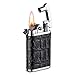 Vintage Lighter, VVAY Old Fashioned Antique Petrol Oil Lighter for Man, Gift Package (Black)