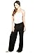 TOP LEGGING TL Womens Made in USA Comfy Wide Leg Long Boho Maternity Palazzo Gaucho Pants Black,Large