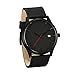 COCOTINA Men's Fashion Leather Band Wrist Watch Quartz Watch (Black)