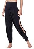 Matymats Yoga Harem Pants for Women Sports Dancing Workout Sweat Pants Side Slit