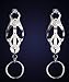 bierboyisi Nipple Clip Sexy Trefoil Nipple with Metal Ring Vagina Clip Play for Men and Women