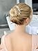 Mariell Handmade Brushed Gold and Ivory Pearl Wedding Comb - Crystal Jeweled Bridal Hair Accessory