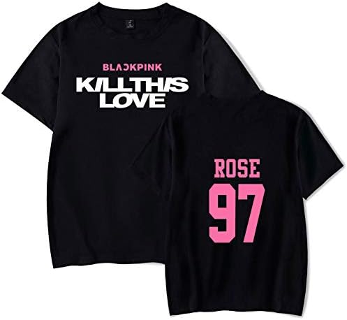 singslife Blackpink Shirt Kpop Blackpink KILLTHISLOVE Concert Tshirt Jisoo Jennie Lisa Rose Tee Shirts T-Shirt