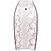 GYMAX Body Board, 41 Inch Lightweight Bodyboard for Kids Teens Adults, with EPS Core, Slick Bottom, IXPE Deck, Leash (Rose Red)