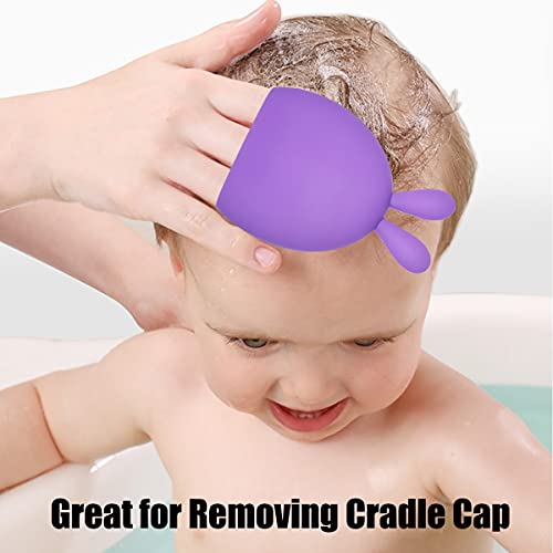 Baby Bath Brush, Silicone Baby Cradle Cap Brush, Massage Brush