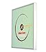 Golden State Art, Aluminum Album Frame Display 12.5x12.5 Vinyl Record, Brushed Metal Finish Records Frames, Acrylic Glass Front, for 12'' Album cover (1 Pack Silver)