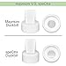 Maymom Duckbill Valves for Spectra. Designed for Spectra S1 Spectra S2 Spectra 9 Plus Spectra Dew 350 Not Original Spectra Pump Parts Spectra S2 Accessories Replace Spectra Valve (White, 4ct)