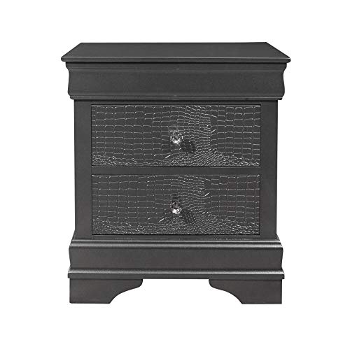 Global Furniture USA Pompei Nightstand Gray