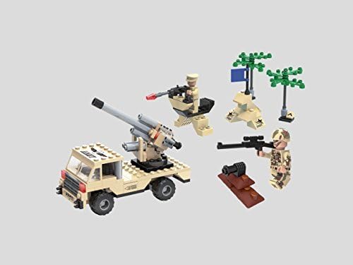 Little Treasures Play Army Fighter Trucks with Soldiers Action Figures 3 in 1 Building Blocks 209pc set Compatible to Lego Parts – Great Gift for Children