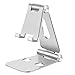 HITASION Cell Phone Stand, Double Adjustable Universal Aluminum Cell Phone Tablet Stand Accessories for All Android Smartphone Samsung Note 8 Google Pixel iPhone X 8 7 6 6s Plus LG G6 Moto Z and More