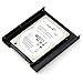 ZRM&E 1 Set 2.5 to 3.5 Inch SSD HDD Holder Kit Metal Mounting Adapter Bracket Dock for Desktop PC SSD Server Hard Drive Tray + SATA 3.0 Cable + IDE 4P Male to SATA 15 Pin Female Power Extension Cable