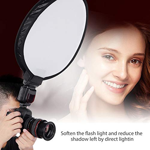 Oumij Reflector Flash Diffuser Softbox Universal Flash Flashlight Softbox Diffuser Suitable for External Speedlite of Digital Camera for Speedlight Universal Mount - Thumbnail 3
