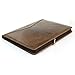 Alpine Swiss Genuine Leather Writing Pad Portfolio Business Case for Left & Right Handed Use with Tablet Sleeve Brown
