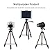 Tripod for iPad and iPhone,50 inches Lightweight Aluminum Camera Tripod + 2 in 1 Holder Mount Fits Smartphone(Width 2