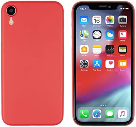 MobiTek iPhone XR Case - Ultra Thin Branding Free - Minimalist Design iPhone XR 6.1 Inch (2018 Release) (Red)