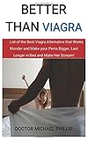 Better than Viagra: List of the Best Viagra Alternative that Works Wonder and Make your Penis Bigger, Last Longer in Bed and Make Her Scream!