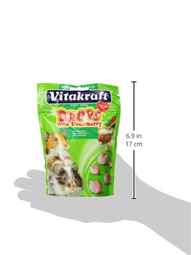 Vitakraft Hamster Strawberry Drops Treat, 5.3 Ounce Pouch
