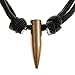 Cobrabraid .308 Projectile Real Bullet Pendant Necklace with 550 Paracord Adjustable Length, Black