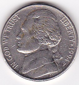 1994-P Jefferson Nickel Coin