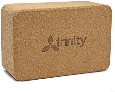 Trinity Yoga Natural Cork Yoga Block (1 Pack)