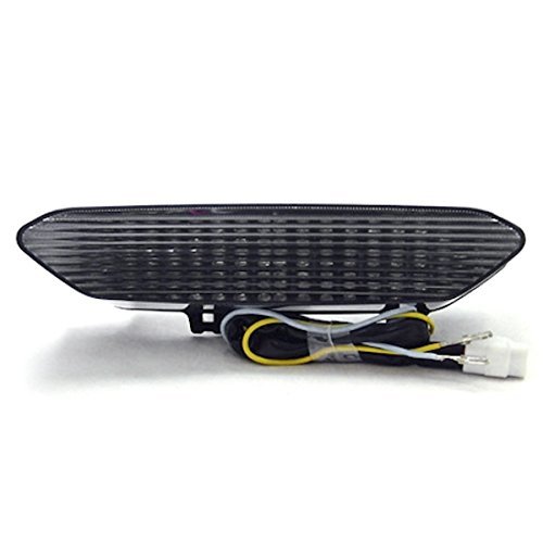 Krator 2002-2003 Yamaha YZF R1 LED TailLights Brake Tail Lights with Integrated Turn Signals Indicators Smoke Motorcycle