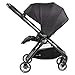 Baby Jogger City Tour LUX Stroller | Compact Travel Stroller | Lightweight Baby Stroller with Backpack-Style Carry Bag, Perfect for Travel, Granite