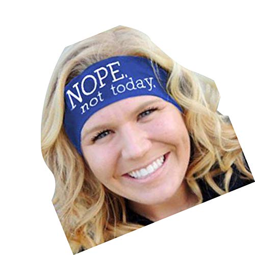 Lookatool LLC Ladies Letter Sports Yoga Sweatband Gym Stretch Headband Hair Band