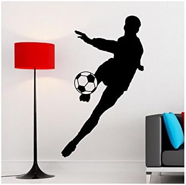 Ambiance-Live ROS-footbaler1 Football Wall Sticker 115 x 45 cm Black, 115 x 45cm - Image 3