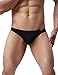 Avidlove Men Underwear Low Rise Briefs Solid Stretch Hip Bikinis 4 Packs Black XXL