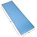 Wakeman Sleeping Pad, Lightweight Non Slip Foam Mat with Carry Strap Outdoors (Thick Mattress for Camping Hiking Yoga and Backpacking) (Light Blue)thumb 3