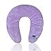 Microwaveable Aromatherapy Healing Neck and Shoulder Wrap - Herbs and Natural Clay Beads with Lavender for Hot/Cold Deep Penetrating Massage for Relax, Stress, Soothing and Stiffness Remedy (Purple)