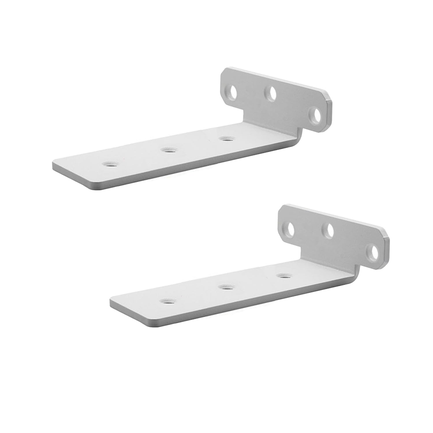 Melairy 2PC Thickened White Shelf Brackets Wall Mounted Shelve Brackets 15CM Metal L Bracket Right Angle Table Support Bracket…