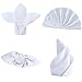 CIELTOWN Cotton Cloth Dinner Napkins 1 Dozen (White, 17