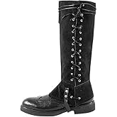 Degpum Pirate Boots Covers,Men's Medieval Costume Boot Covers,Renaissance Medieval Costume Men Pirate Accessories