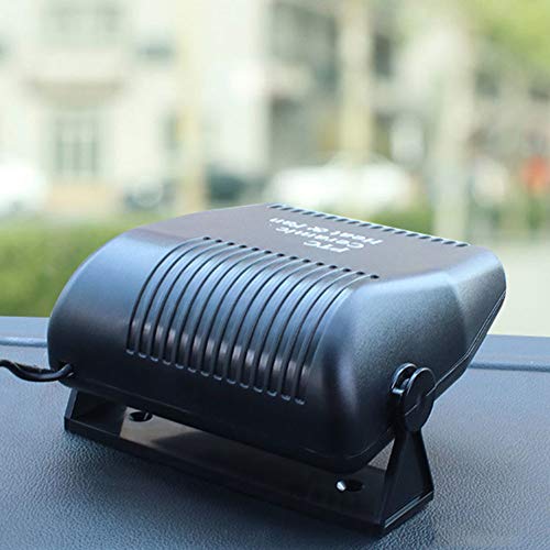 Shentesel 12V Winter Car Vehicle Fan Heater Warmer Windshield Defroster Demister Portable - Black
