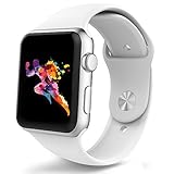 Apple Watch Band 42mm, Covery Soft Silicone iWatch Sport Band for Apple Watch Series 2 Series 1 42mm All Models M/L Size (White)