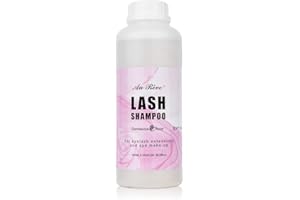 "AuReve Eyelash Extension Cleanser Lash Shampoo Foam, Eyelid Cleanser for Makeup Remover Eyelash Care, Paraben & Sulfate Free for Salon and Home Use (Rose 600ml)"