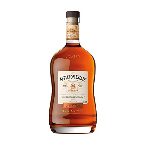 Appleton Estate Reserve Blend 8 Years Old - 8 Jahre gereifter, gold-brauner Jamaica Rum, zum pur Genießen oder für Cocktails - 1 x 0,7 l