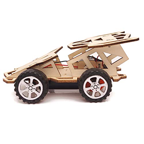 image for bromrefulgenc DIY Model Intelligence Toy Kit,DIY 4 Wheel Assembling Ca