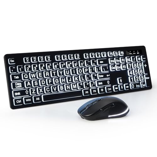 KOPJIPPOM Large Print Wireless Combo