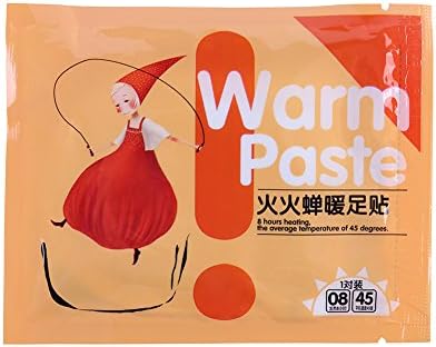 Foot Warmers Disposable Heated Winter Toe Warmers Value Stick Lasting Heat Patch Keep Feet Warm, 5 Pairs